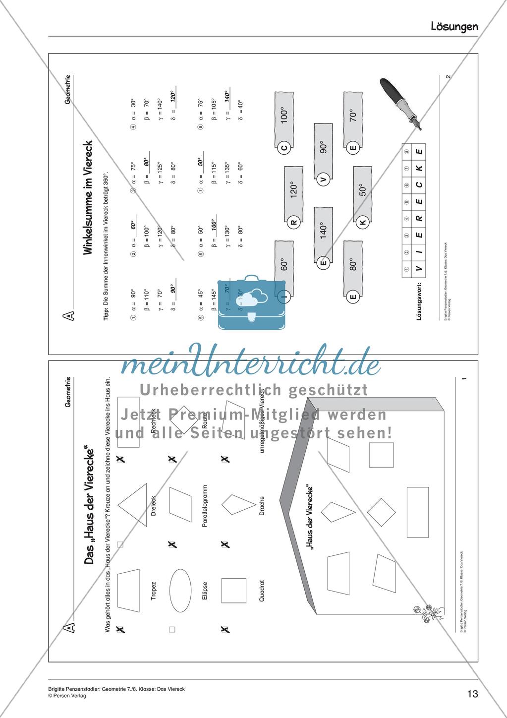 Geometrie: Das Viereck Preview 15