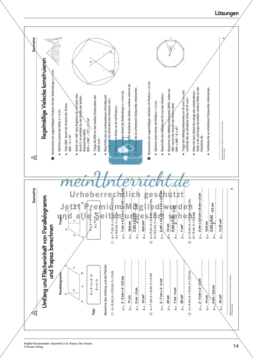 Geometrie: Das Viereck Preview 16