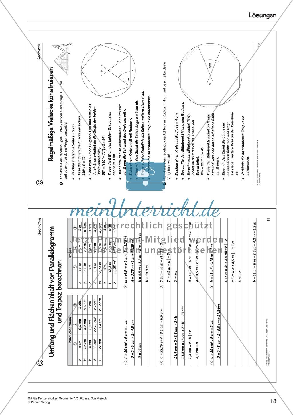 Geometrie: Das Viereck Preview 20