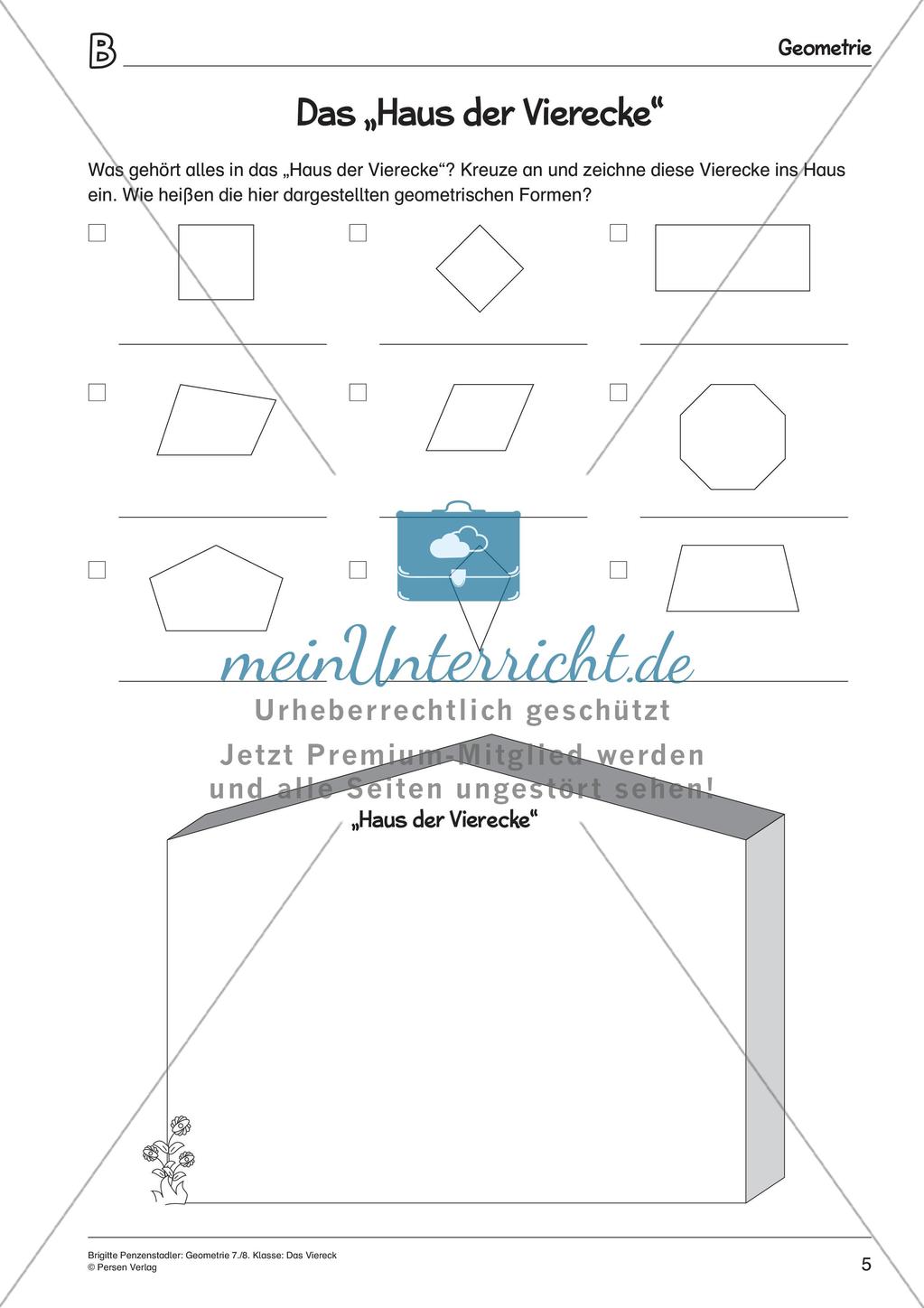 Geometrie: Das Viereck Preview 7
