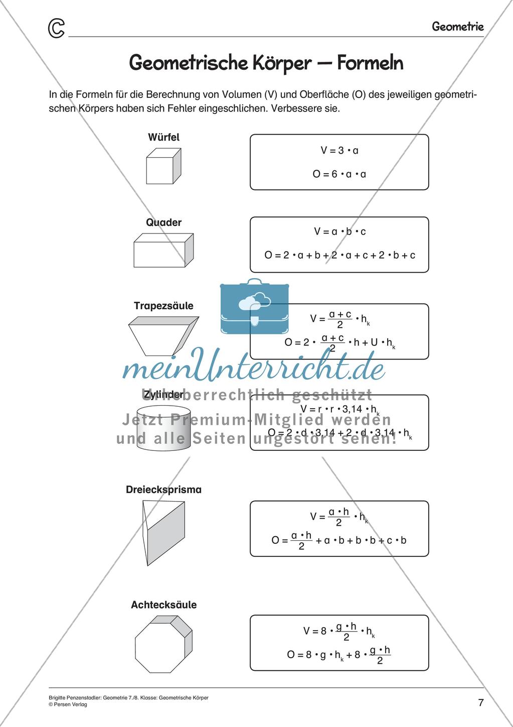 Geometrische Körper Preview 9