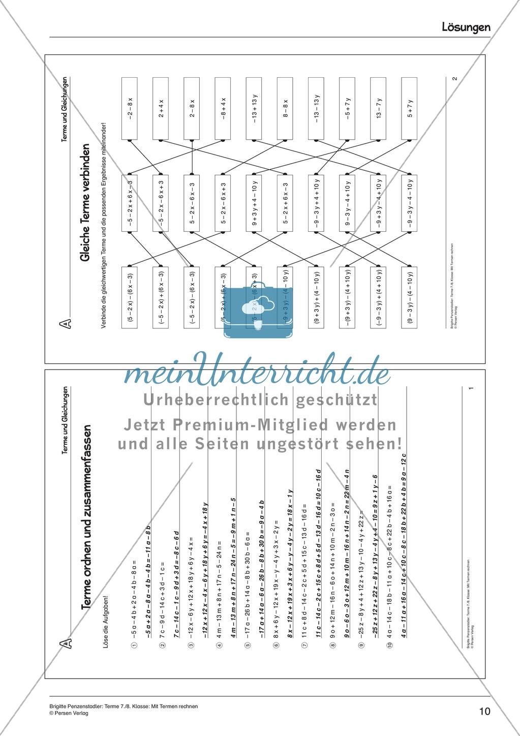 Rechnen mit Termen Preview 12