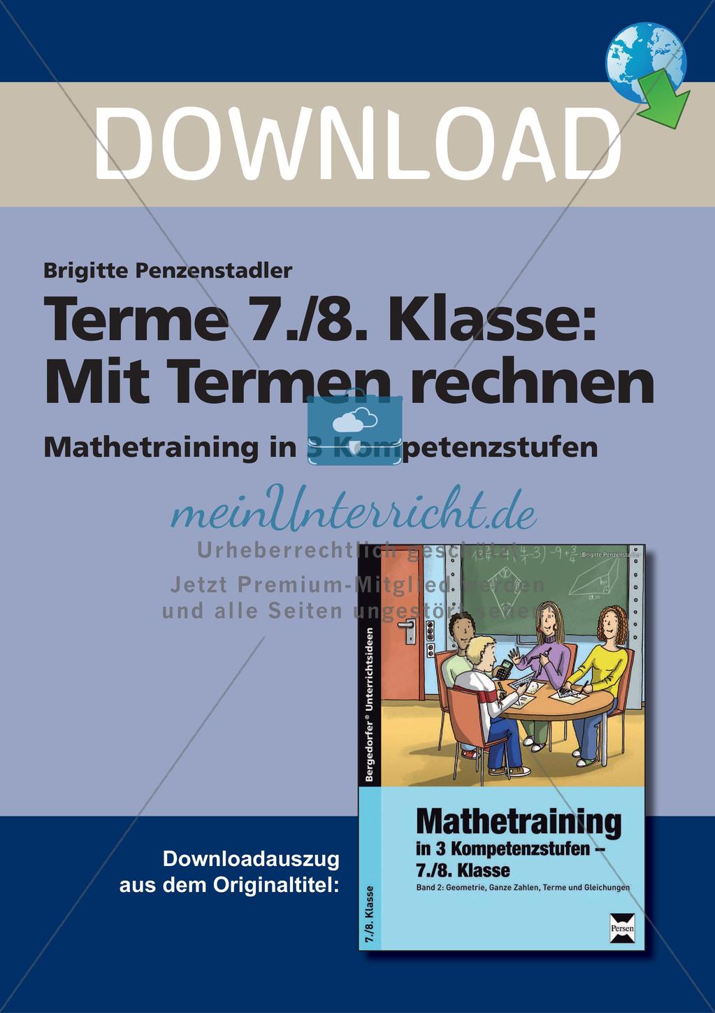 Rechnen mit Termen Preview 1