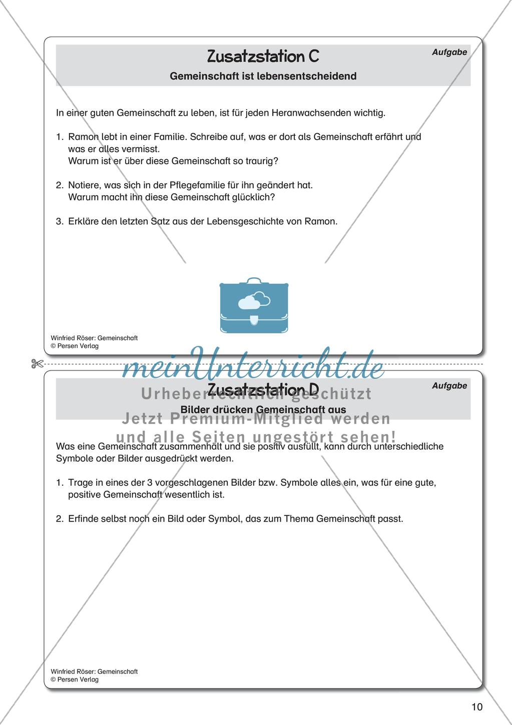 Ethik an Stationen: Gemeinschaft Preview 12