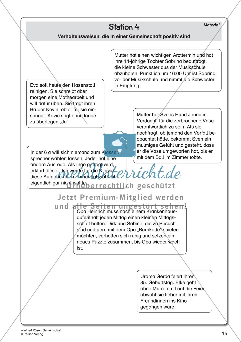 Ethik an Stationen: Gemeinschaft Preview 17
