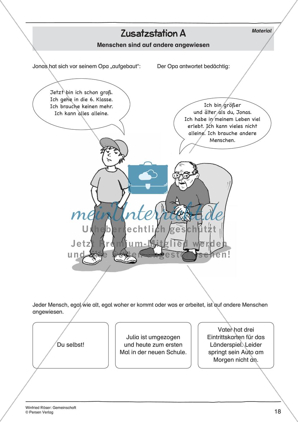 Ethik an Stationen: Gemeinschaft Preview 20