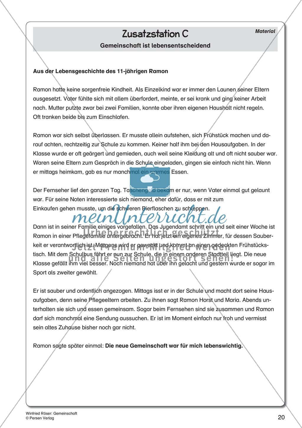 Ethik an Stationen: Gemeinschaft Preview 22