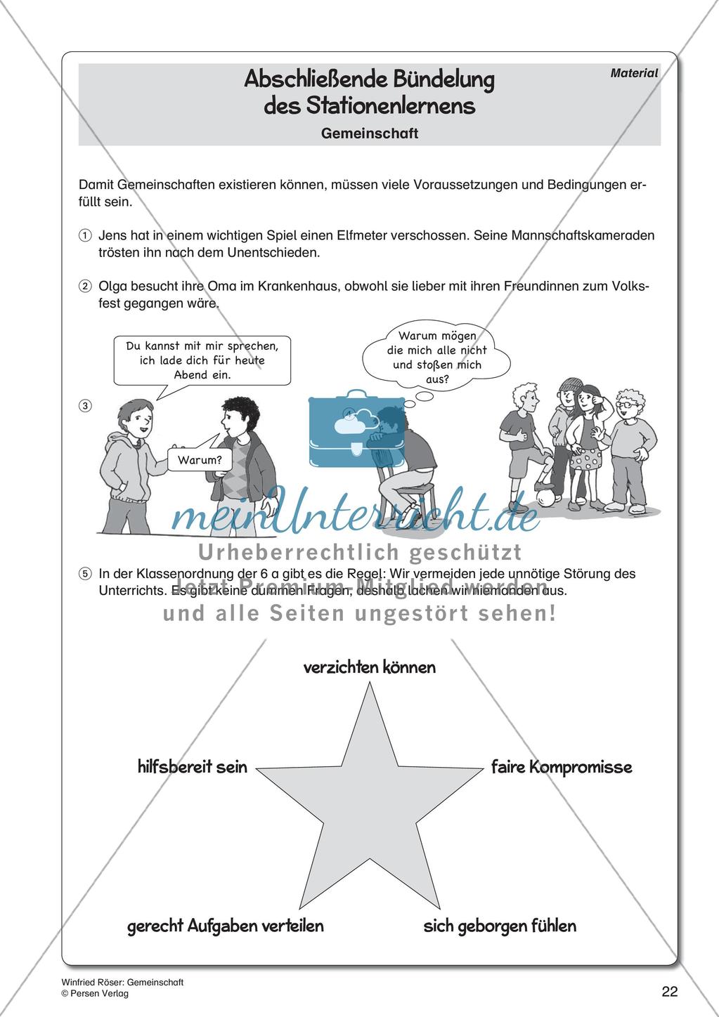 Ethik an Stationen: Gemeinschaft Preview 24