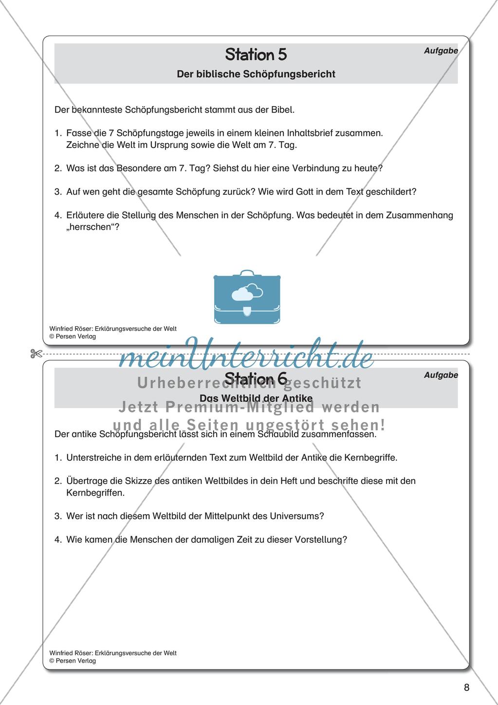 Ethik an Stationen: Erklärungsversuche der Welt Preview 10