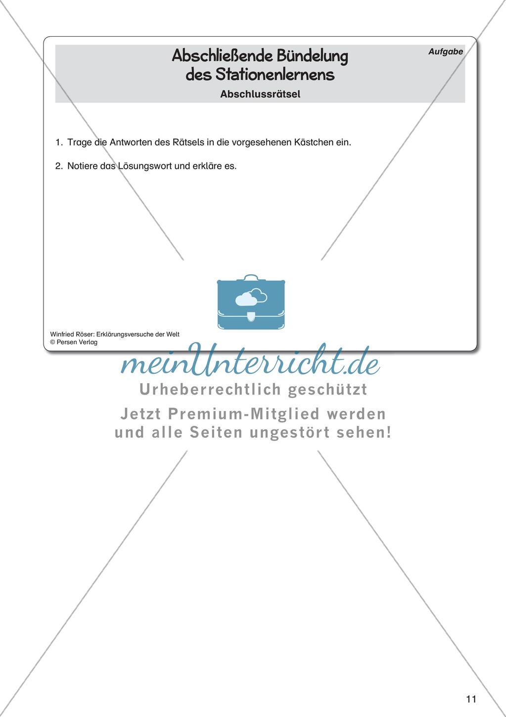 Ethik an Stationen: Erklärungsversuche der Welt Preview 13
