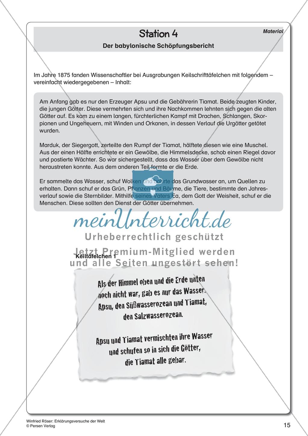 Ethik an Stationen: Erklärungsversuche der Welt Preview 17