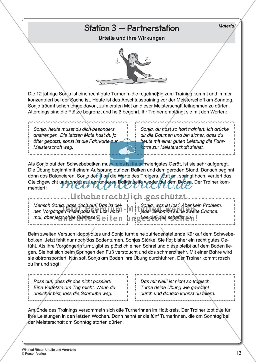 Ethik an Stationen: Urteile und Vorurteile Preview 15