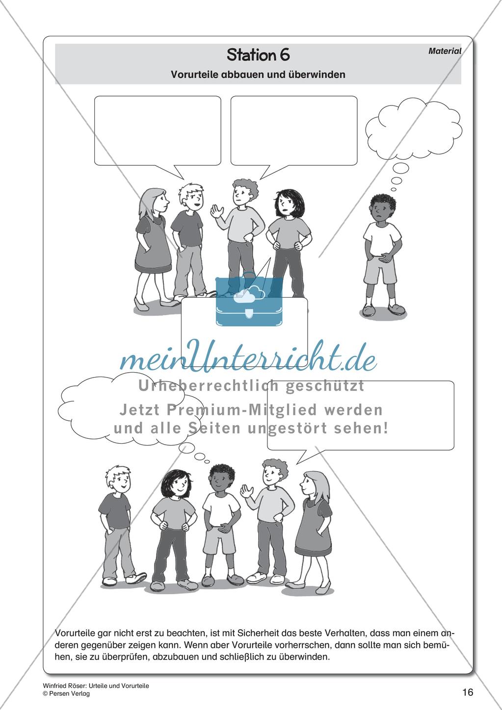 Ethik an Stationen: Urteile und Vorurteile Preview 18