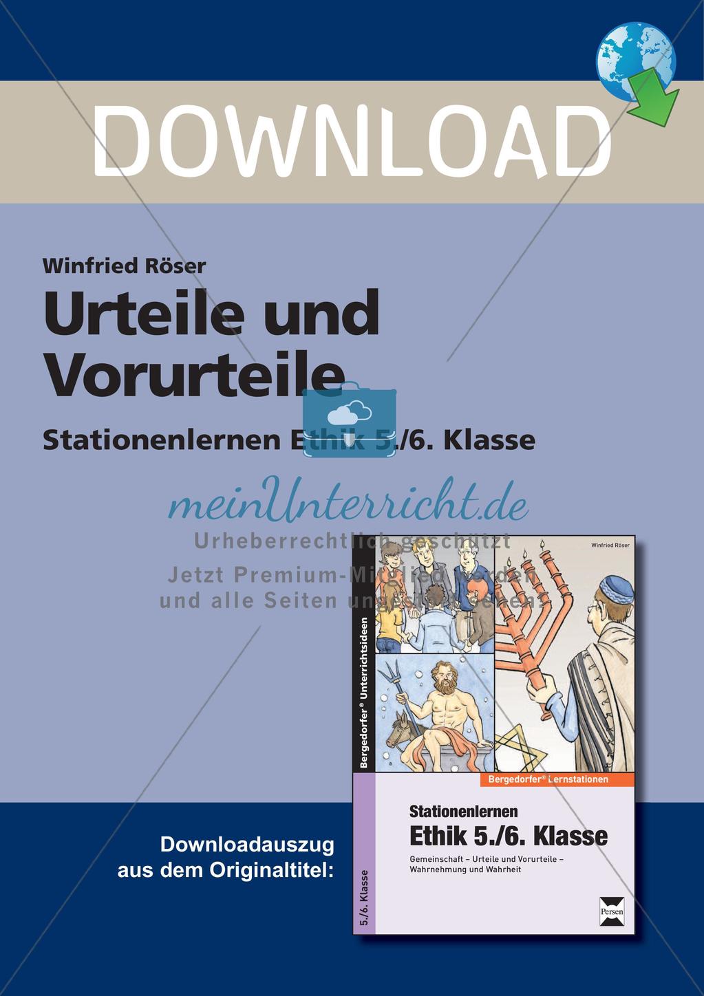 Ethik an Stationen: Urteile und Vorurteile Preview 1