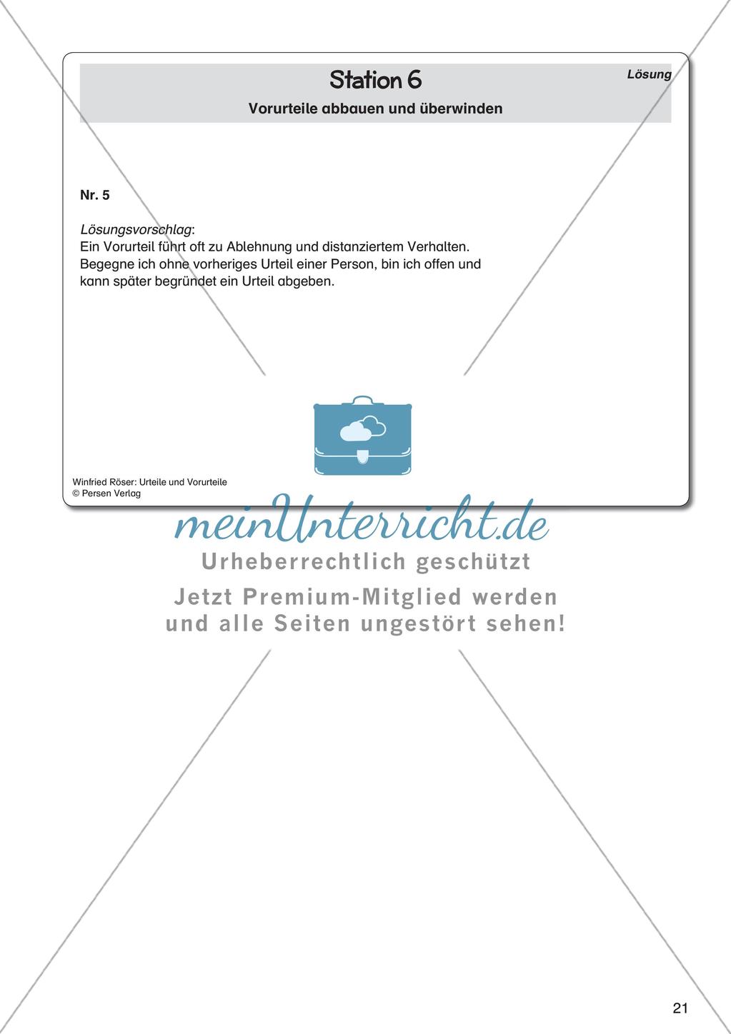 Ethik an Stationen: Urteile und Vorurteile Preview 23