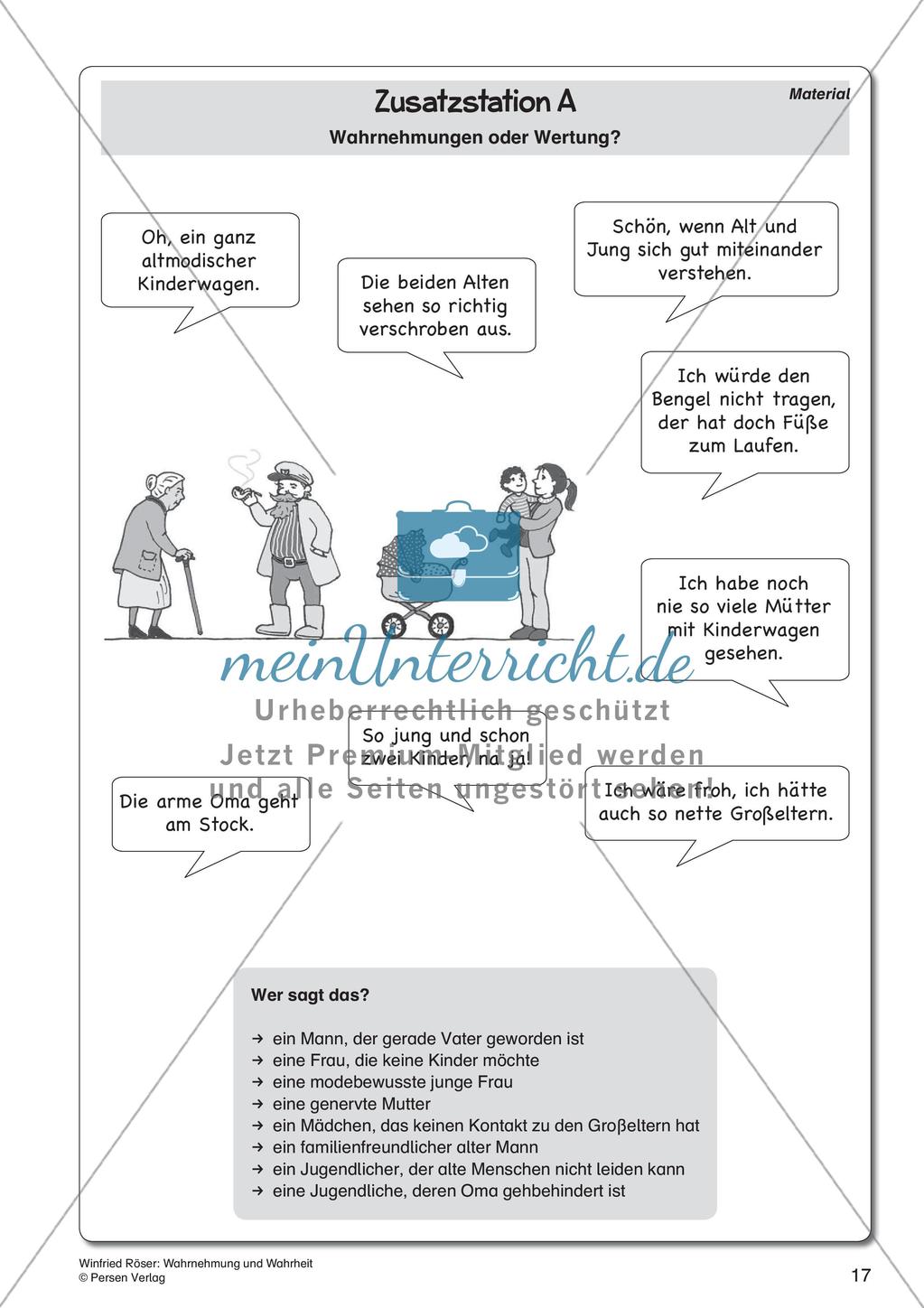 Ethik an Stationen: Wahrnehmung und Wahrheit Preview 19