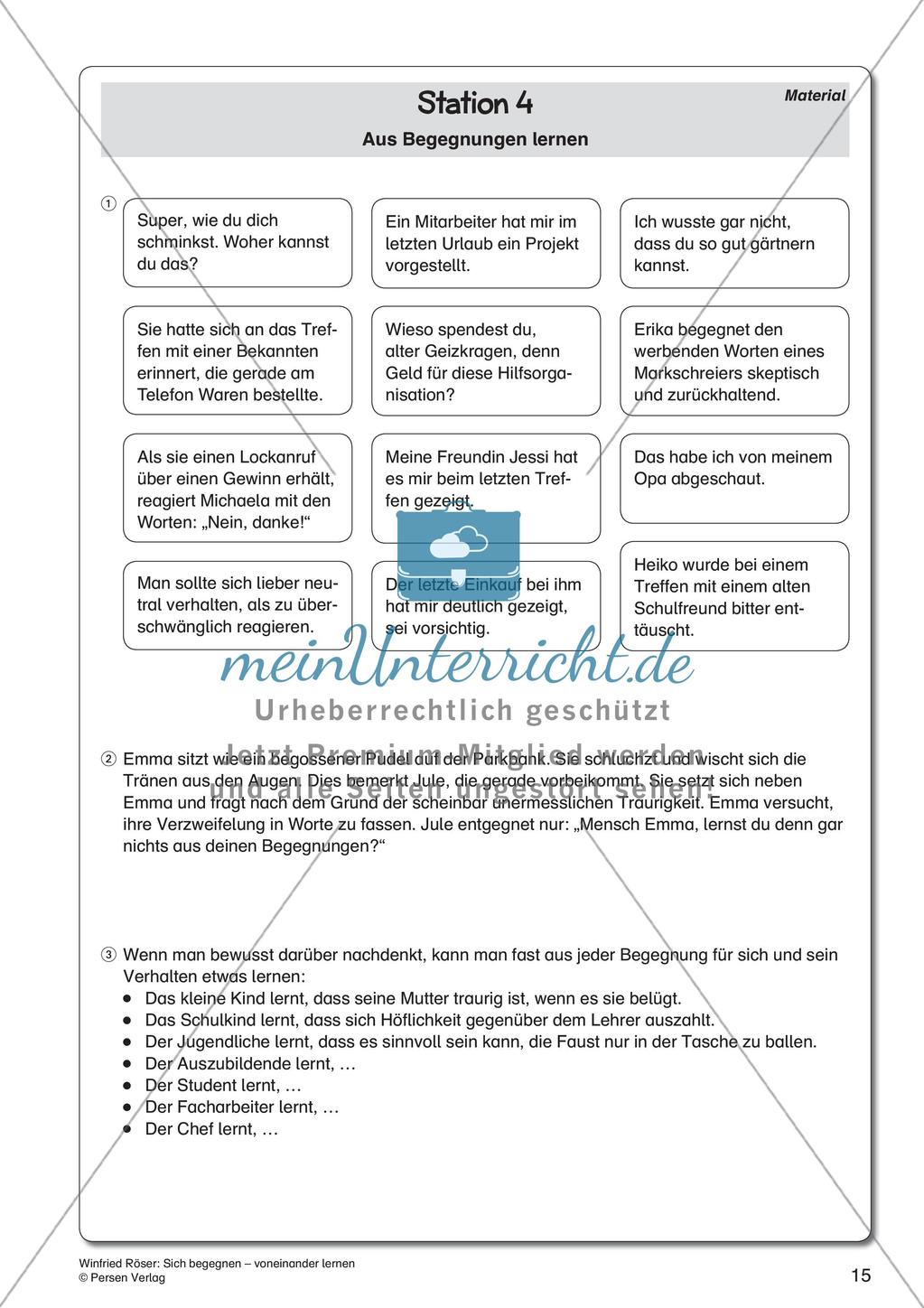 Ethik an Stationen: Sich begegnen - voneinander lernen Preview 17