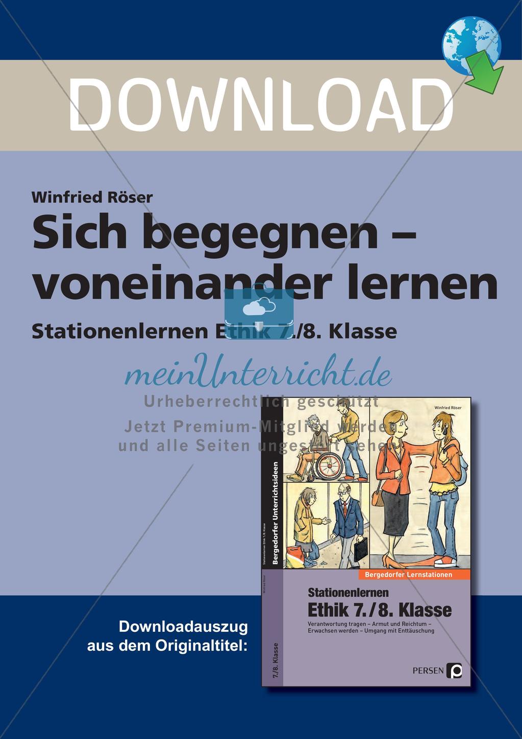 Ethik an Stationen: Sich begegnen - voneinander lernen Preview 1