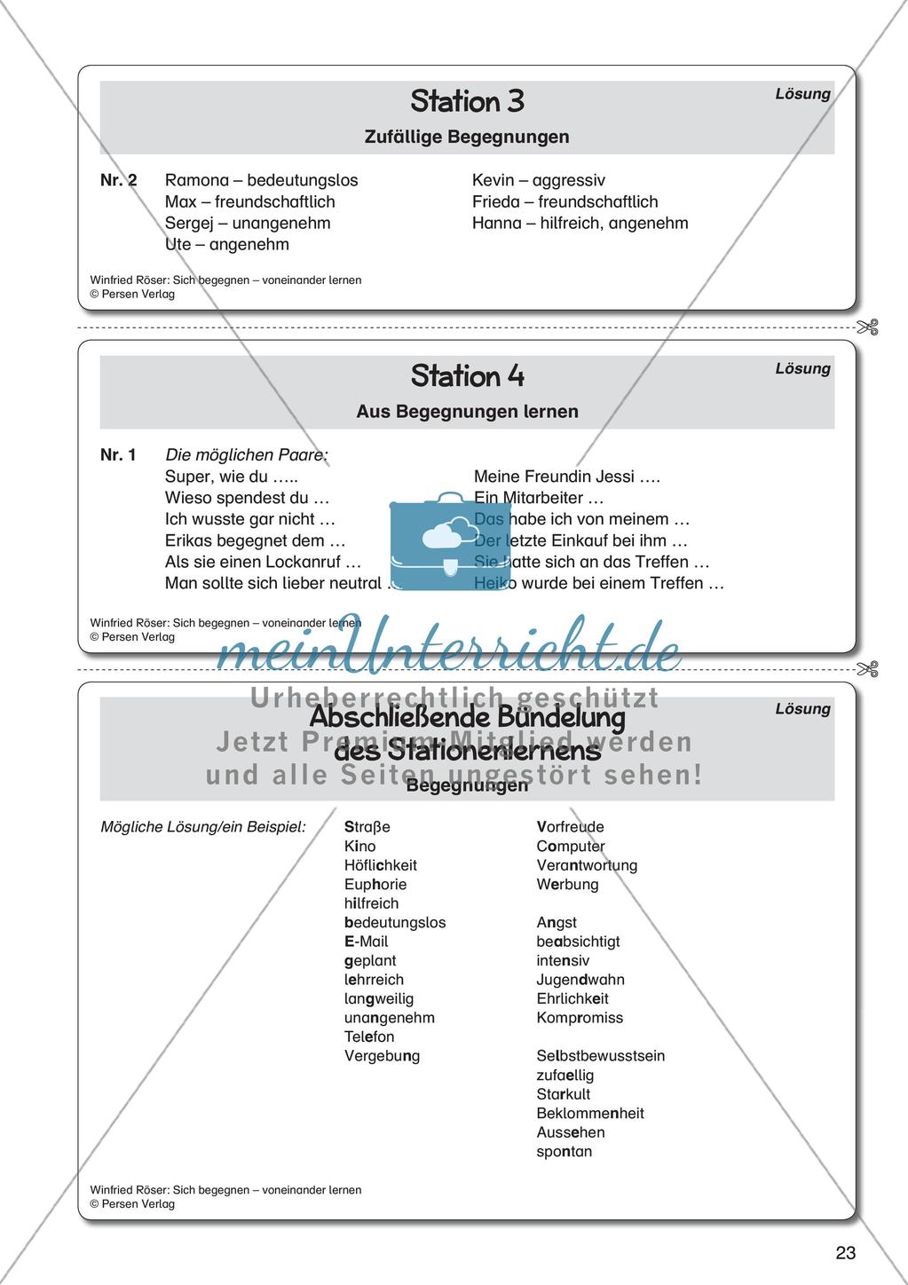 Ethik an Stationen: Sich begegnen - voneinander lernen Preview 25