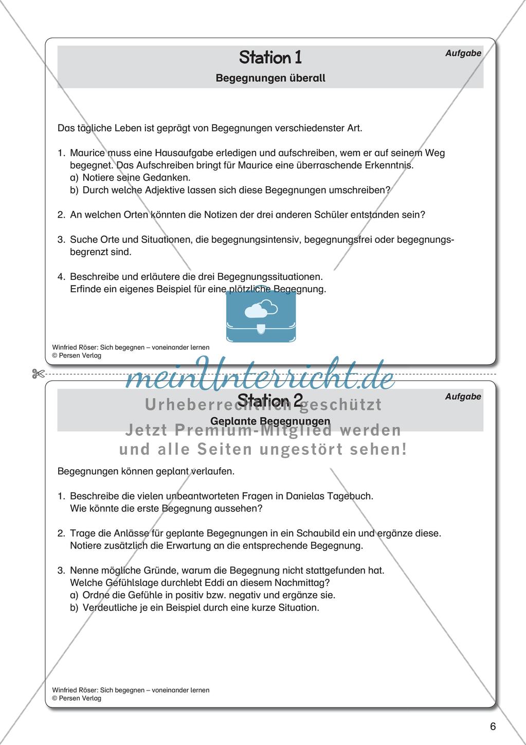 Ethik an Stationen: Sich begegnen - voneinander lernen Preview 8