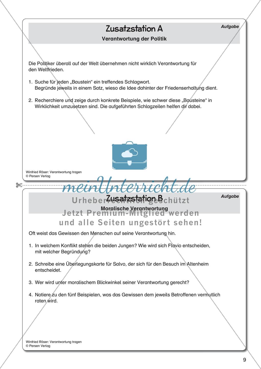 Ethik an Stationen: Verantwortung tragen Preview 11