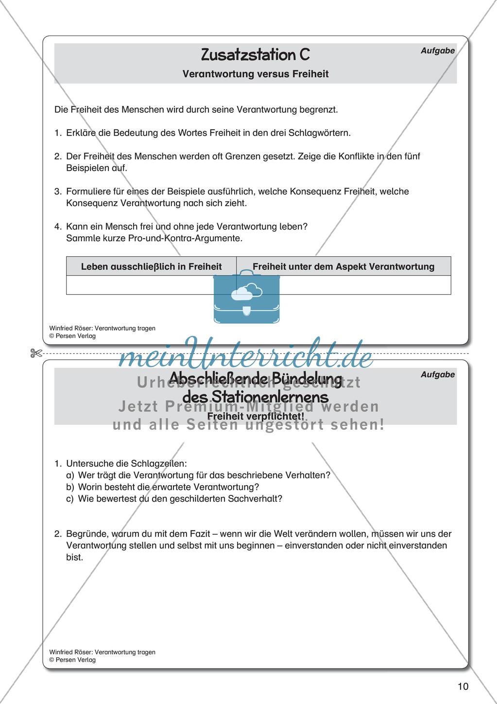 Ethik an Stationen: Verantwortung tragen Preview 12
