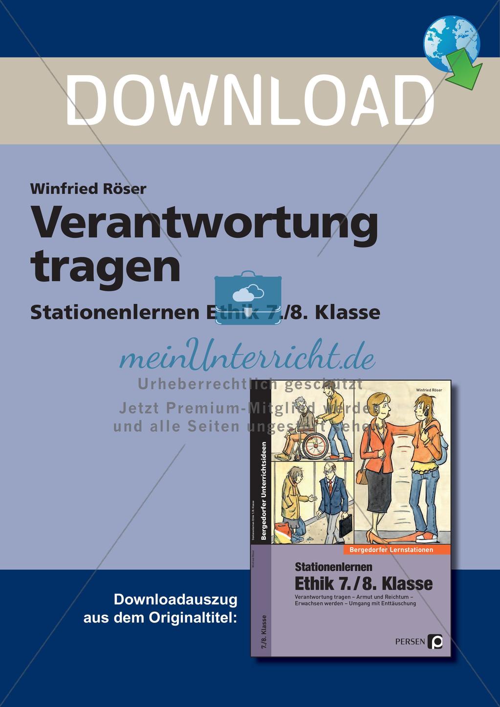 Ethik an Stationen: Verantwortung tragen Preview 1
