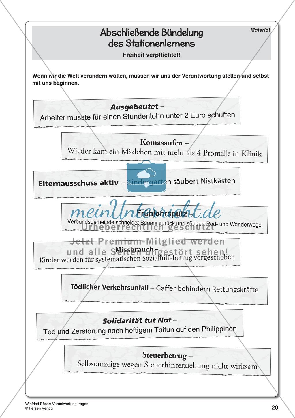 Ethik an Stationen: Verantwortung tragen Preview 22