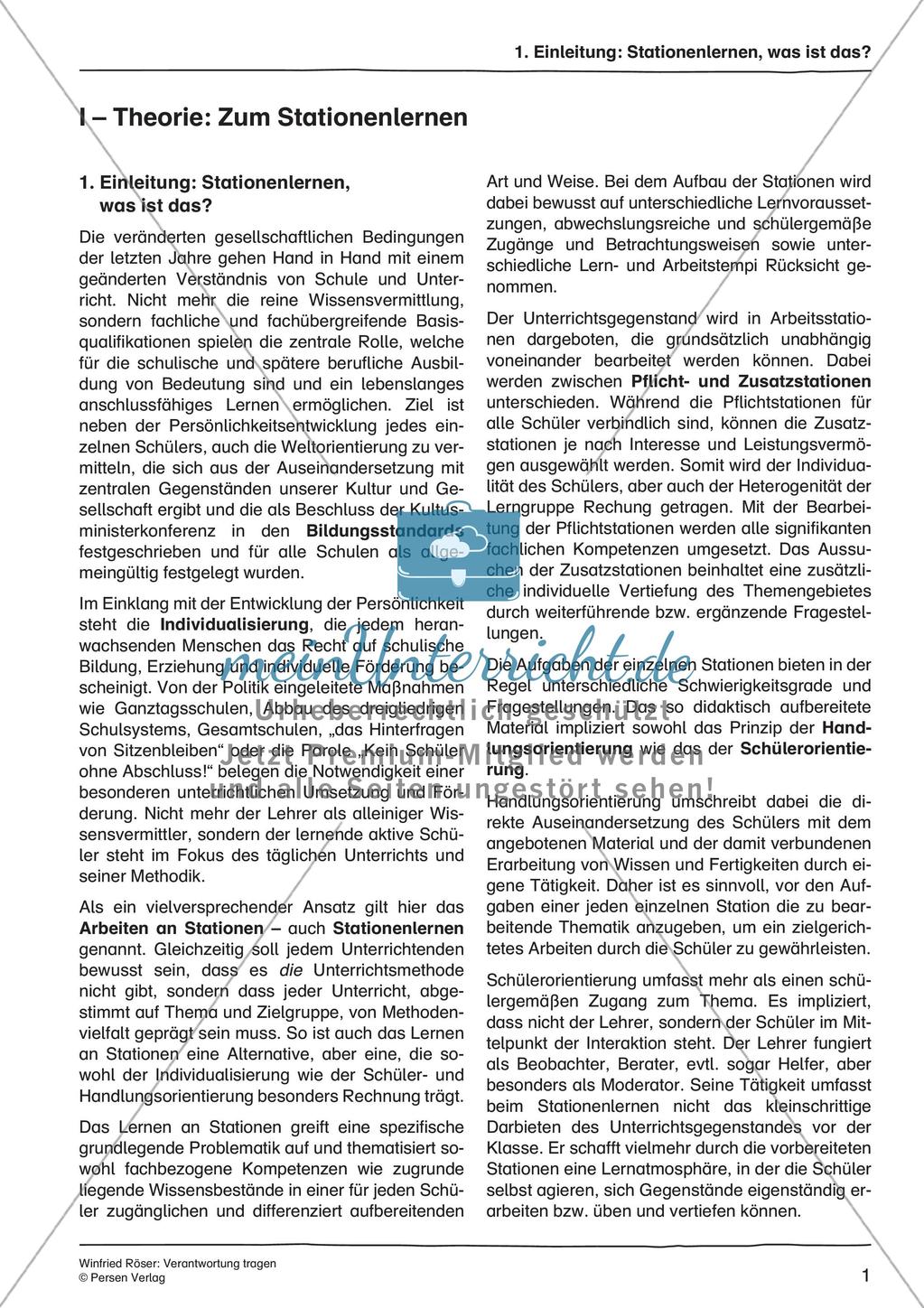 Ethik an Stationen: Verantwortung tragen Preview 3