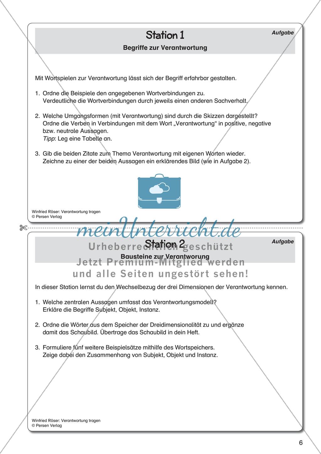 Ethik an Stationen: Verantwortung tragen Preview 8