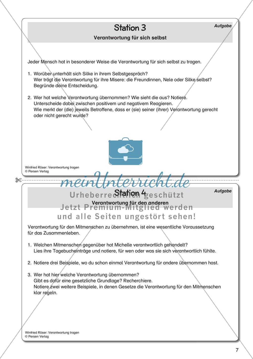 Ethik an Stationen: Verantwortung tragen Preview 9