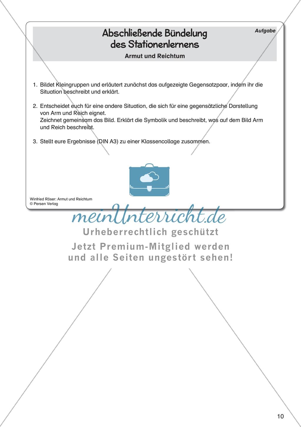 Ethik an Stationen: Armut und Reichtum Preview 12