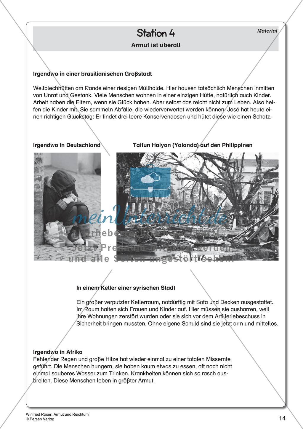 Ethik an Stationen: Armut und Reichtum Preview 16