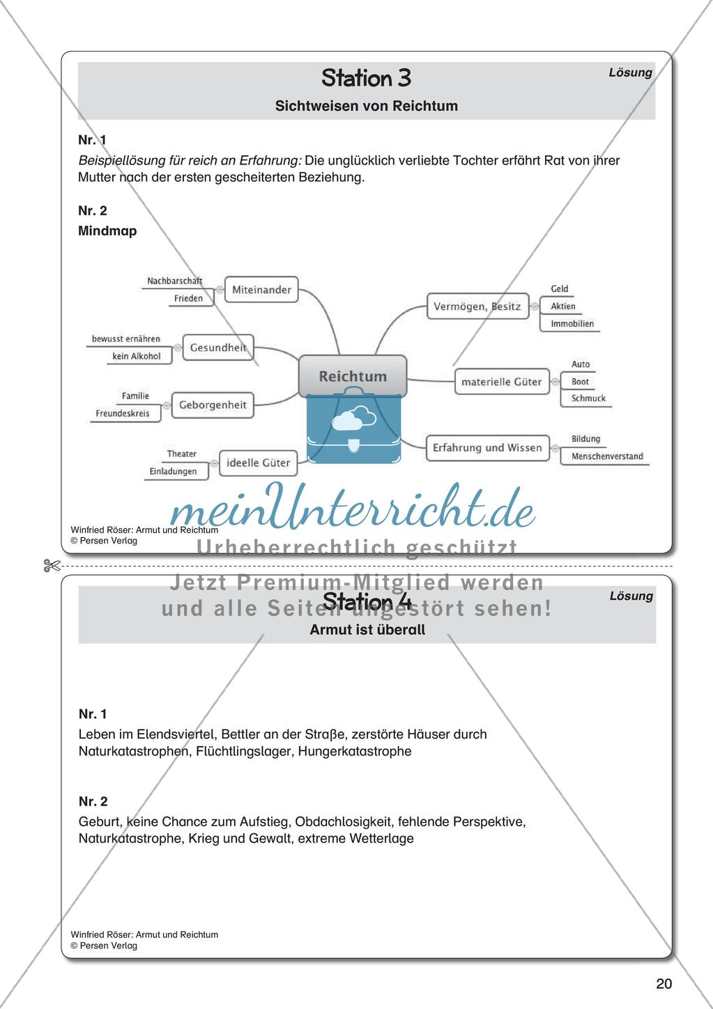 Ethik an Stationen: Armut und Reichtum Preview 22