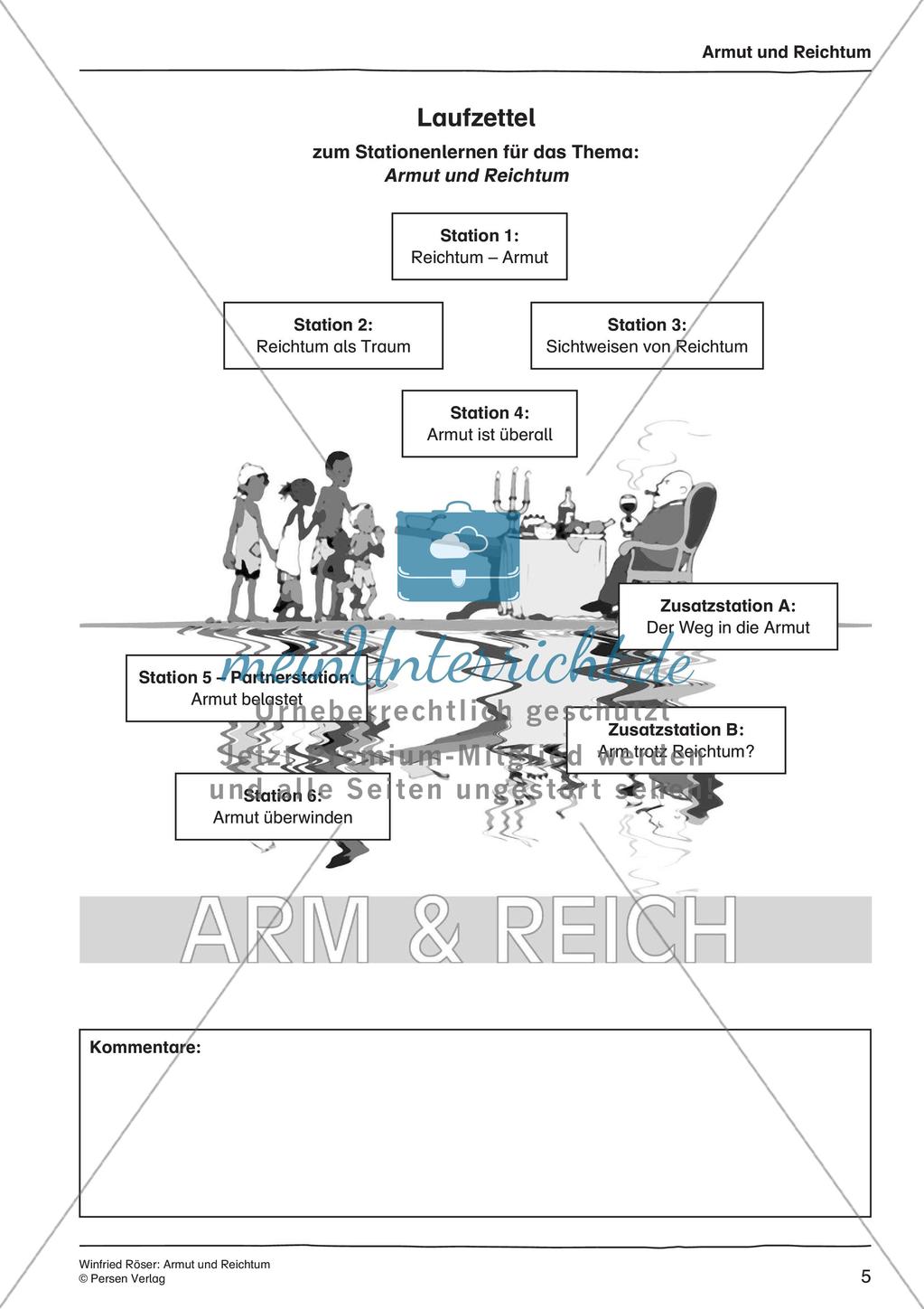 Ethik an Stationen: Armut und Reichtum Preview 7