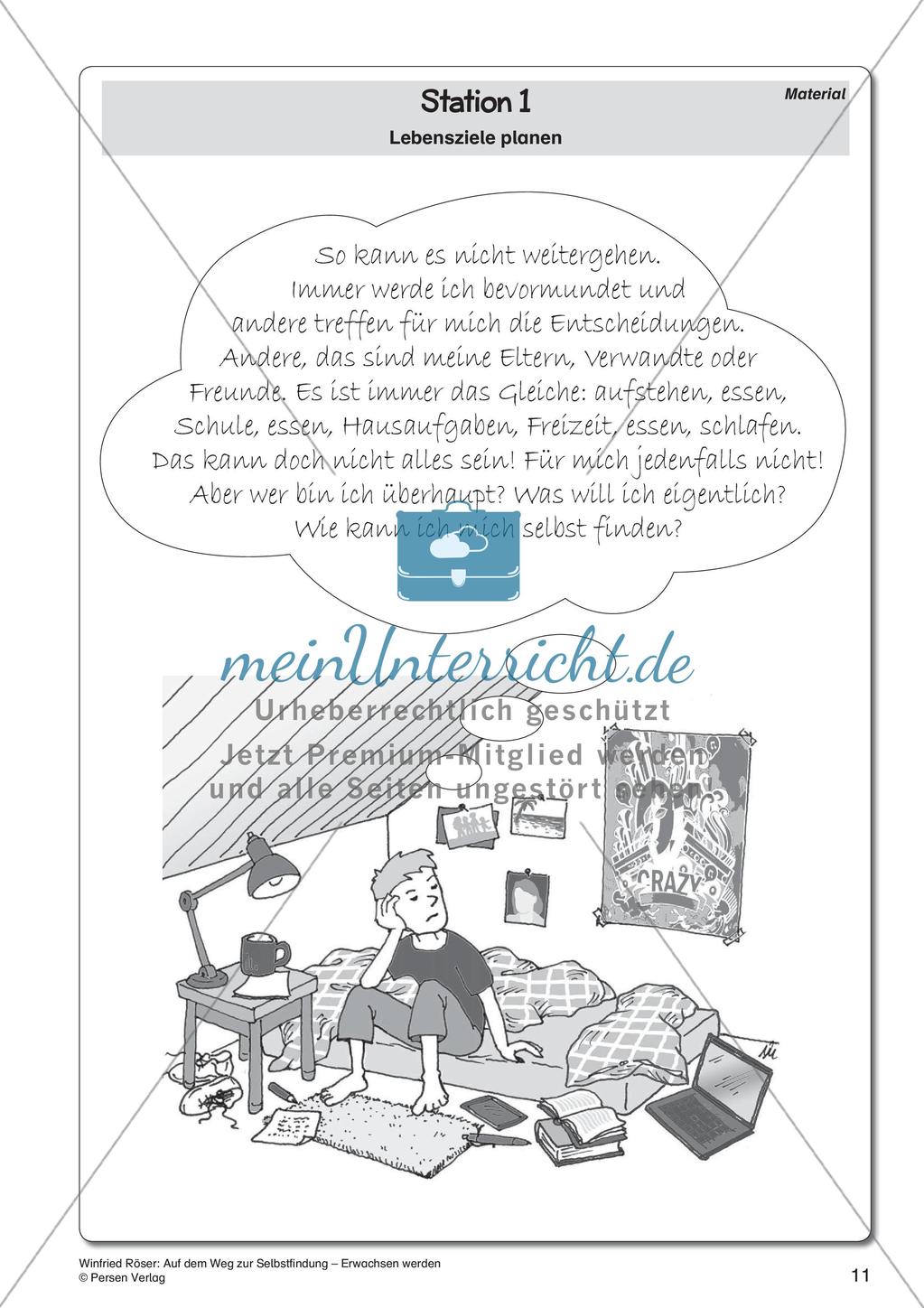 Ethik an Stationen: Selbstfindung und Erwachsenwerden Preview 13