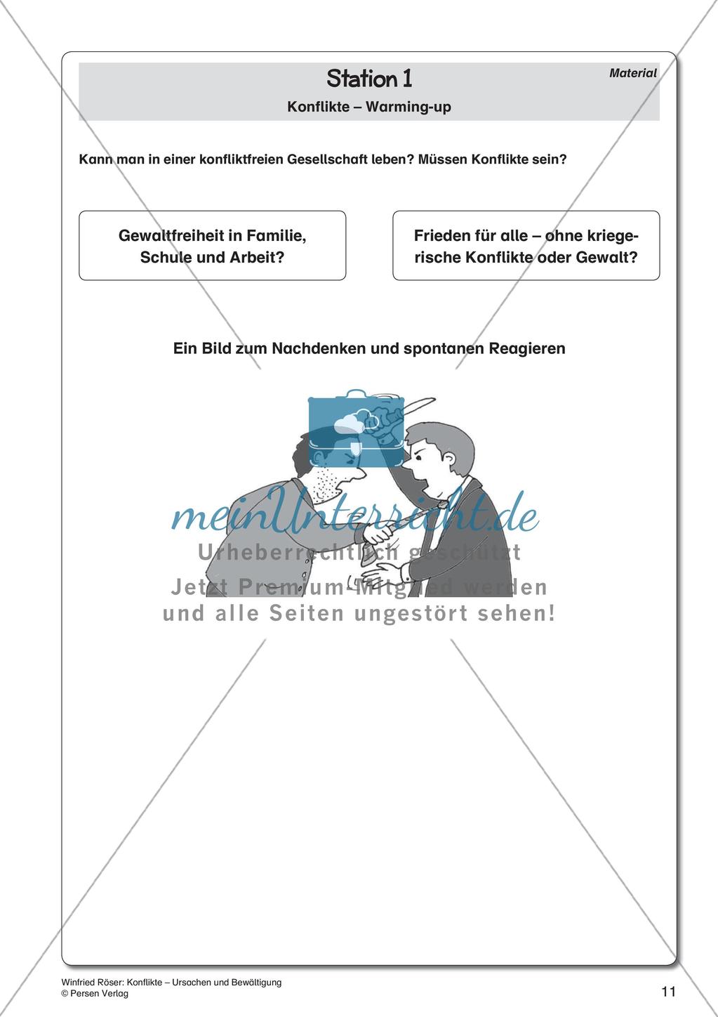 Ethik an Stationen: Ursachen und Bewältigung von Konflikten Preview 13