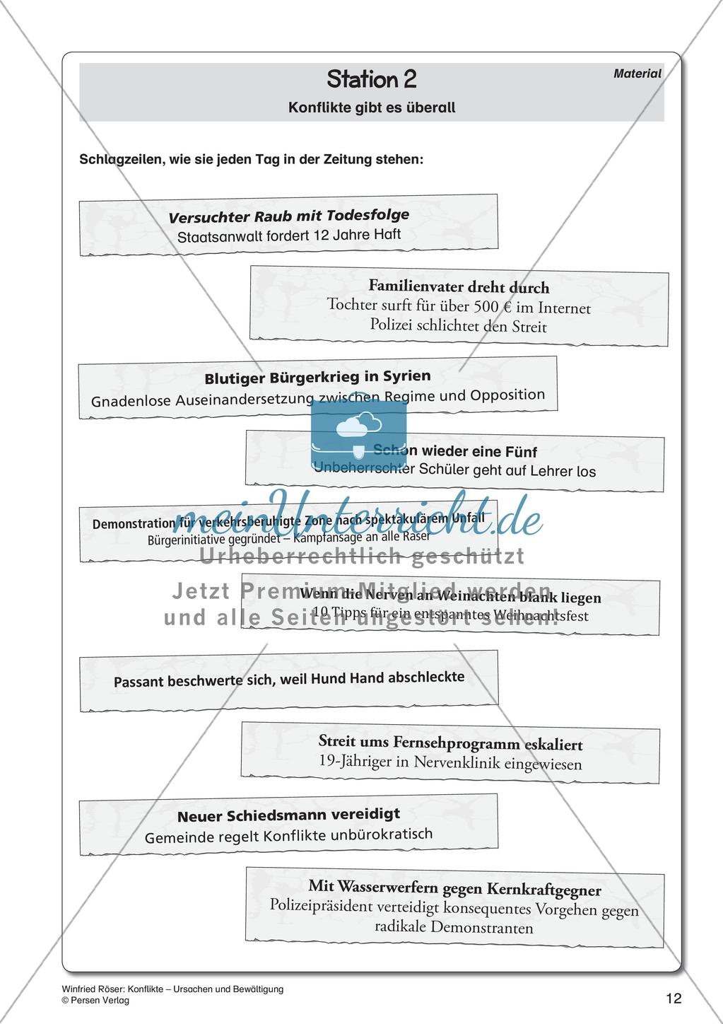 Ethik an Stationen: Ursachen und Bewältigung von Konflikten Preview 14