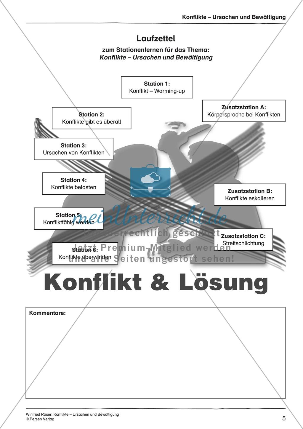 Ethik an Stationen: Ursachen und Bewältigung von Konflikten Preview 7