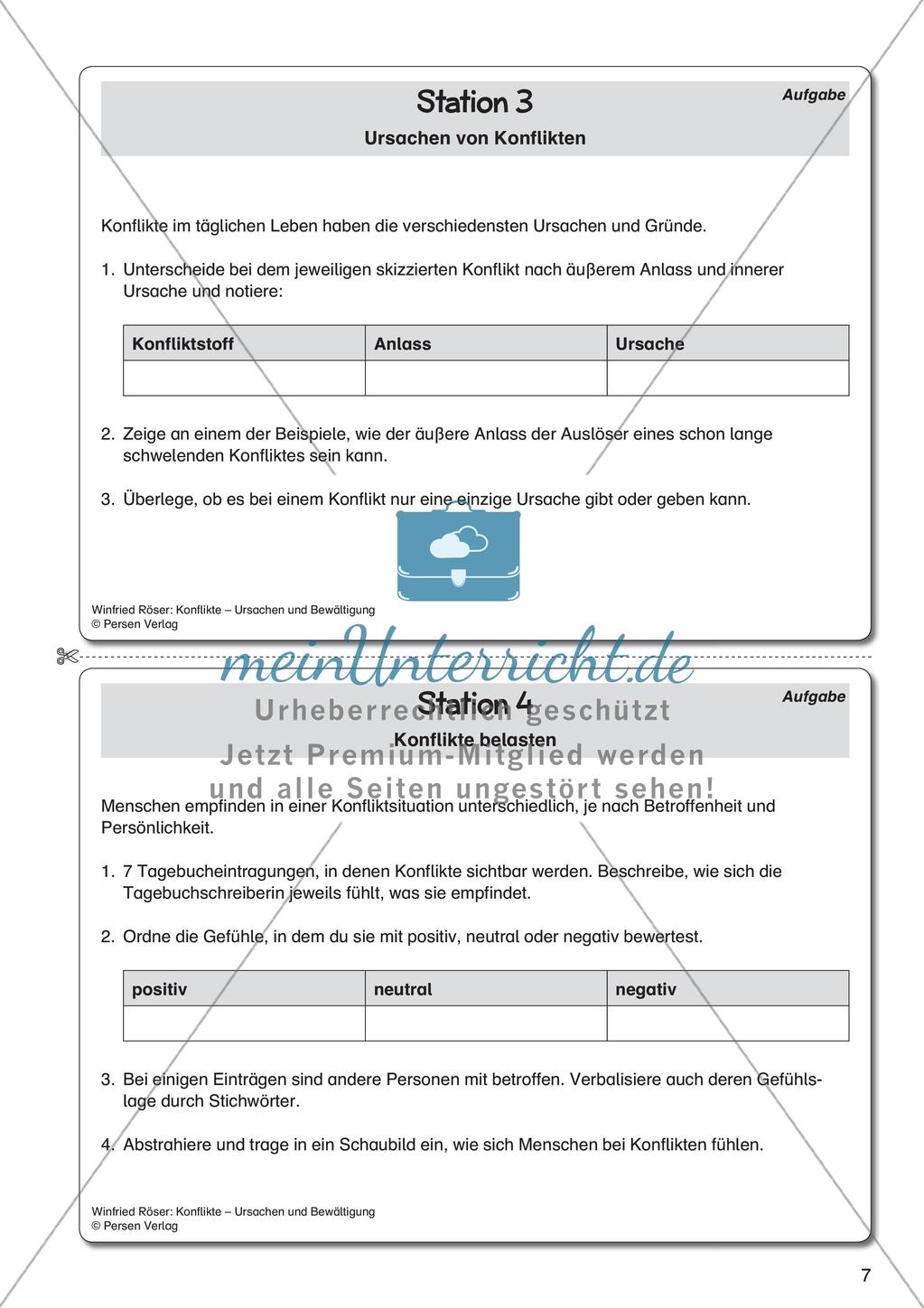 Ethik an Stationen: Ursachen und Bewältigung von Konflikten Preview 9