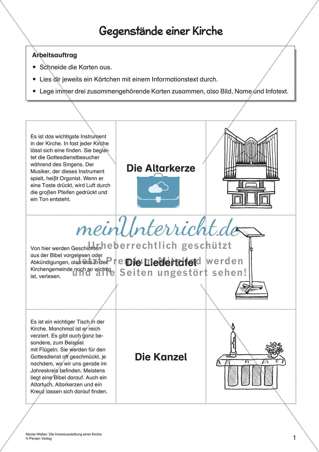 Die Innenausstattung einer Kirche Preview 3