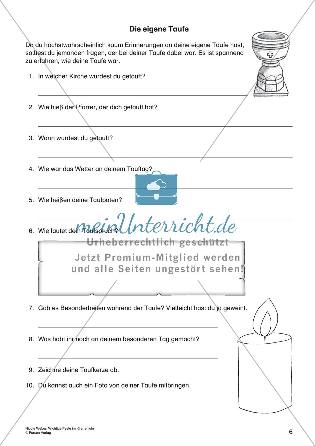Evangelische Religion: Feste im Kirchenjahr Preview 8