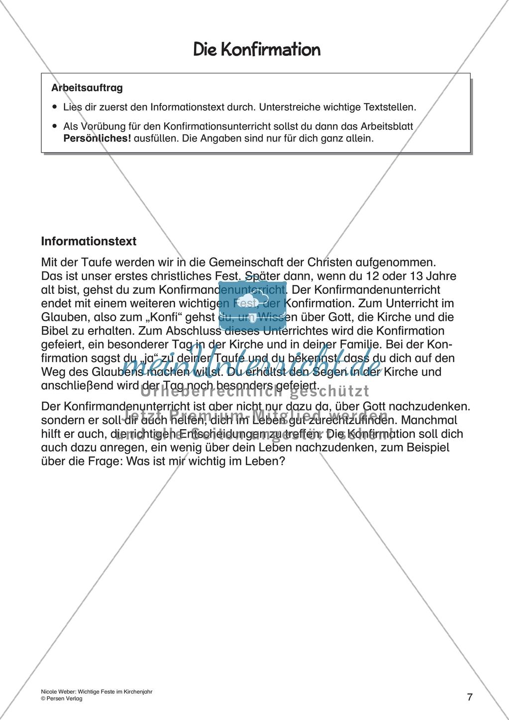 Evangelische Religion: Feste im Kirchenjahr Preview 9