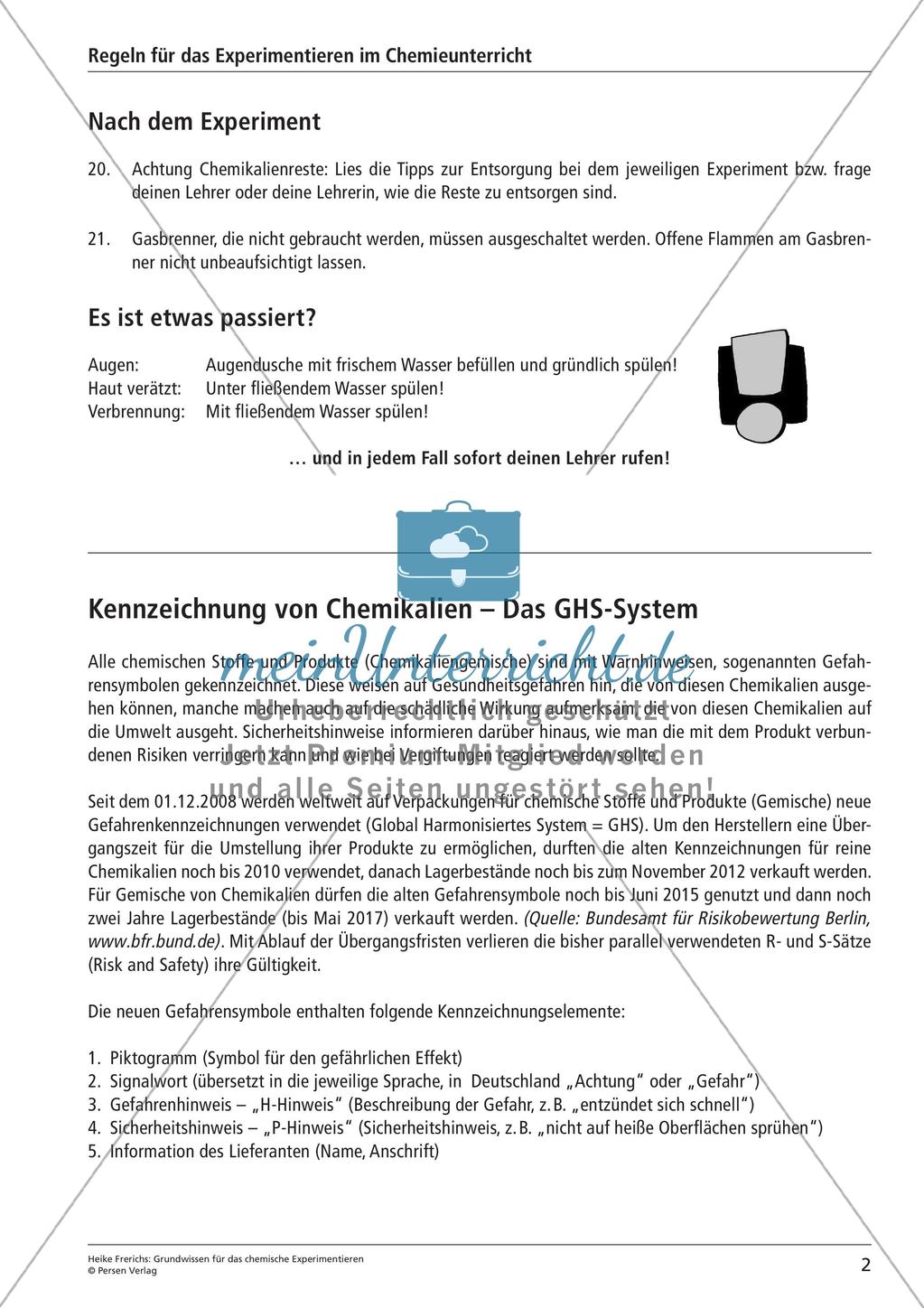 Chemisches Experimentieren: Grundwissen Preview 4