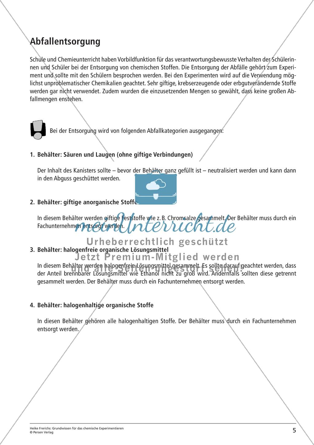 Chemisches Experimentieren: Grundwissen Preview 7