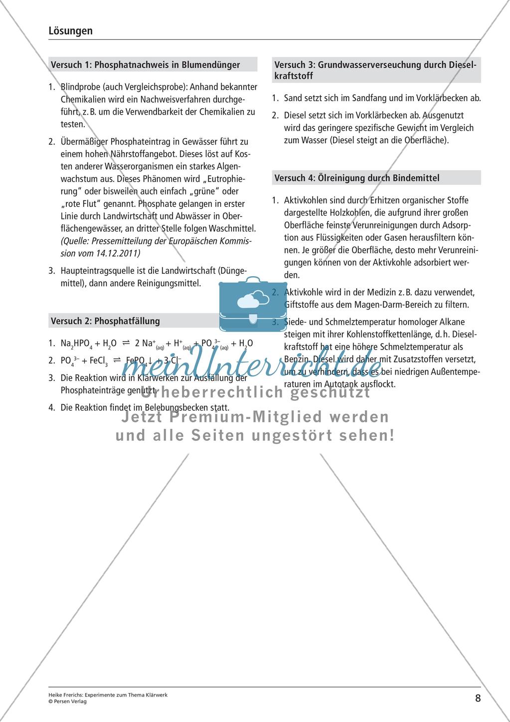 Experimente zum Thema Klärwerk Preview 10