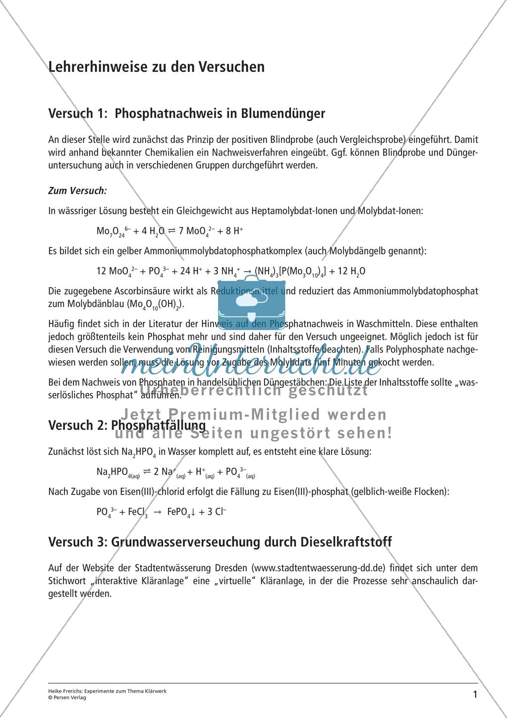 Experimente zum Thema Klärwerk Preview 3