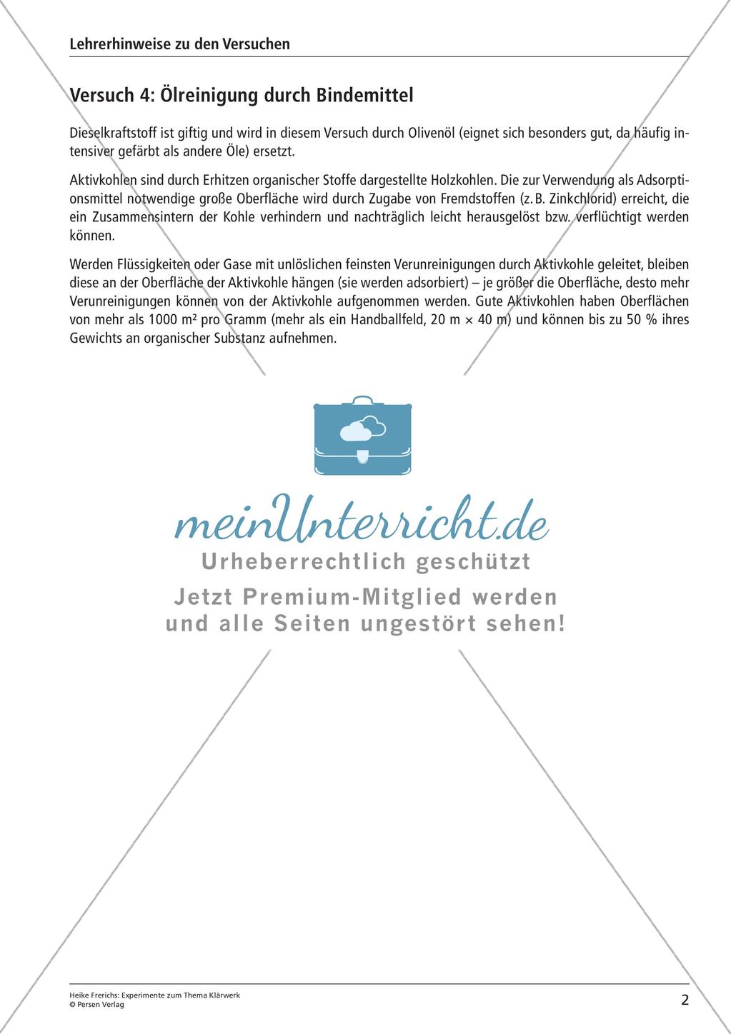 Experimente zum Thema Klärwerk Preview 4