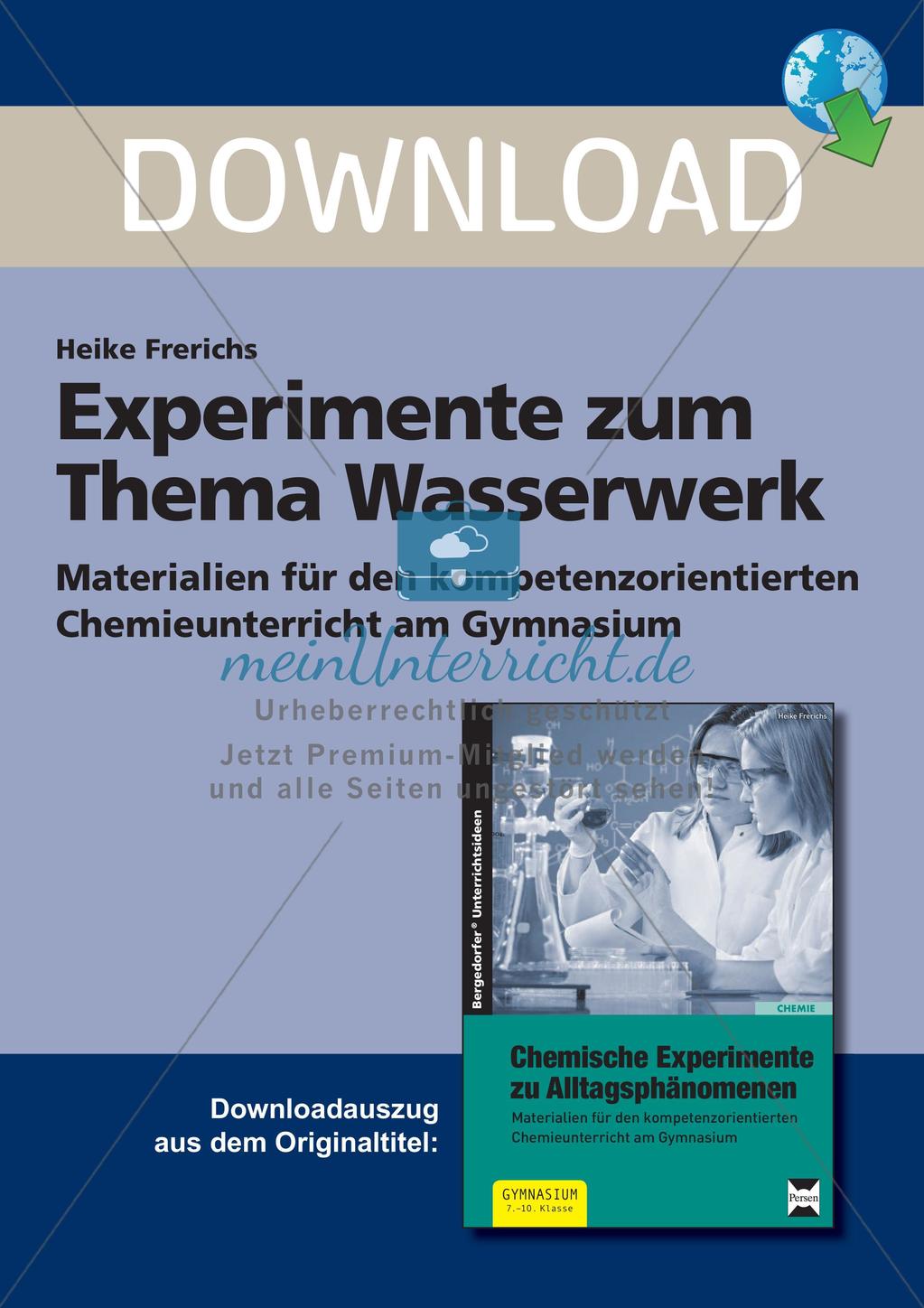 Experimente zum Thema Wasserwerk Preview 1