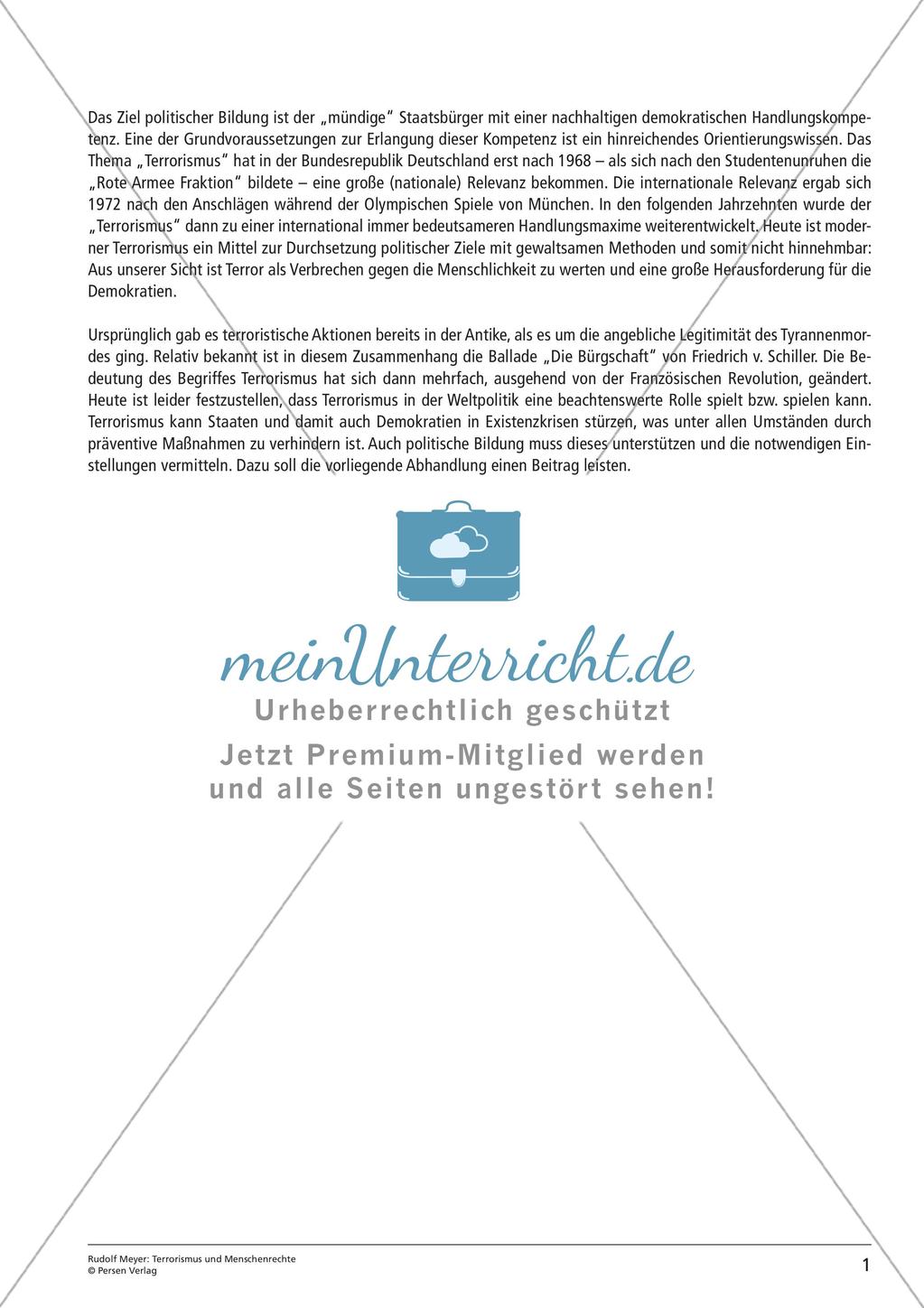 Terrorismus und Menschenrechte Preview 3
